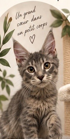 Portrait de Bjorn, Maine Coon de la chatterie à Fréjus